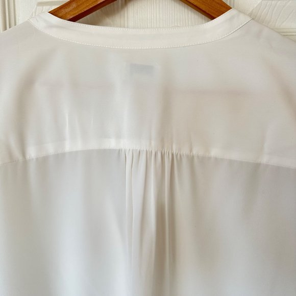 NEW J.Crew Popover Placket Blouse in Ivory Career Preppy Sheer Boho Plus Size 2X - Picture 6 of 11